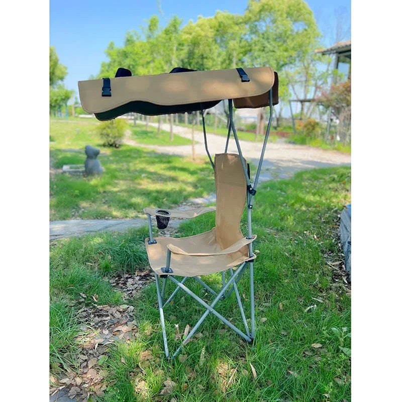 Folding Sunshade Camping Chair