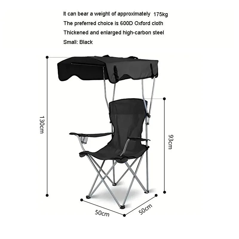 Folding Sunshade Camping Chair