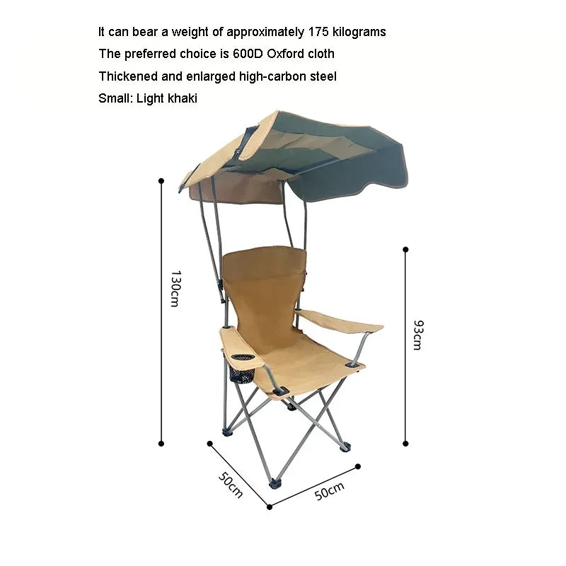 Folding Sunshade Camping Chair
