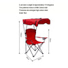 Folding Sunshade Camping Chair