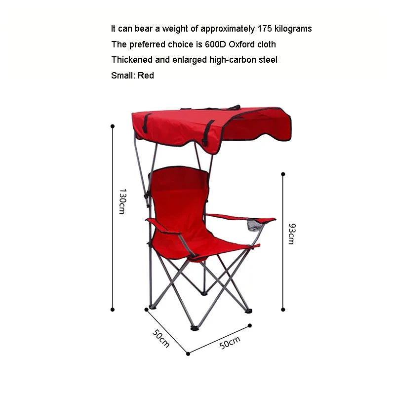 Folding Sunshade Camping Chair