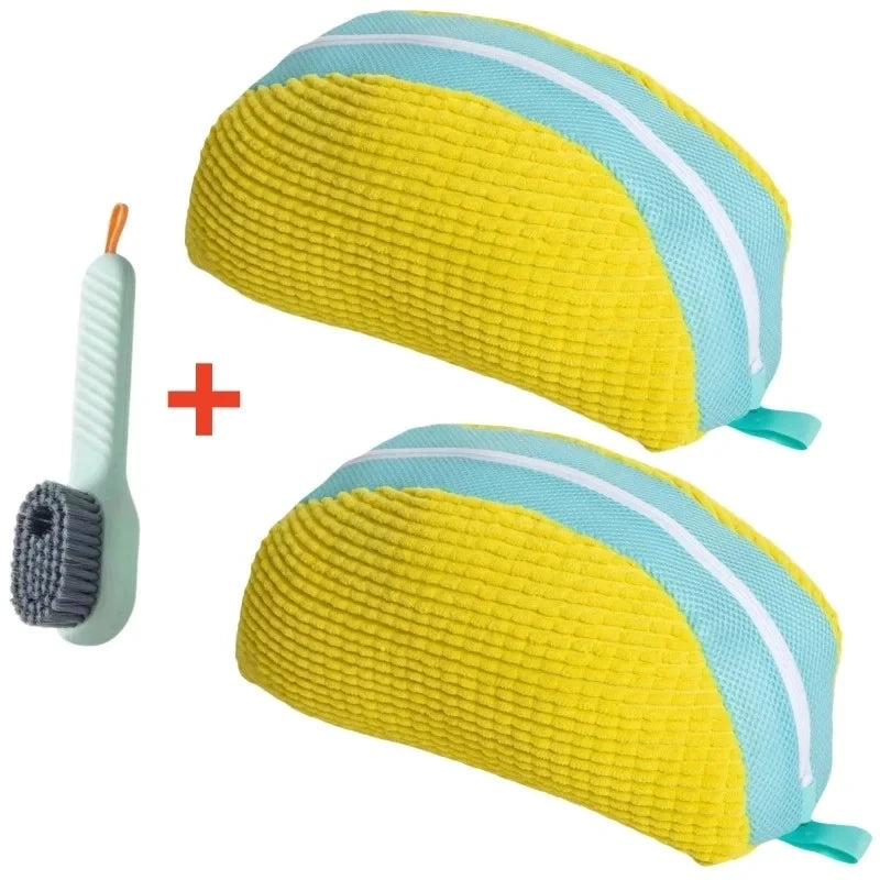 Shoe Washing Bag and Brush Set