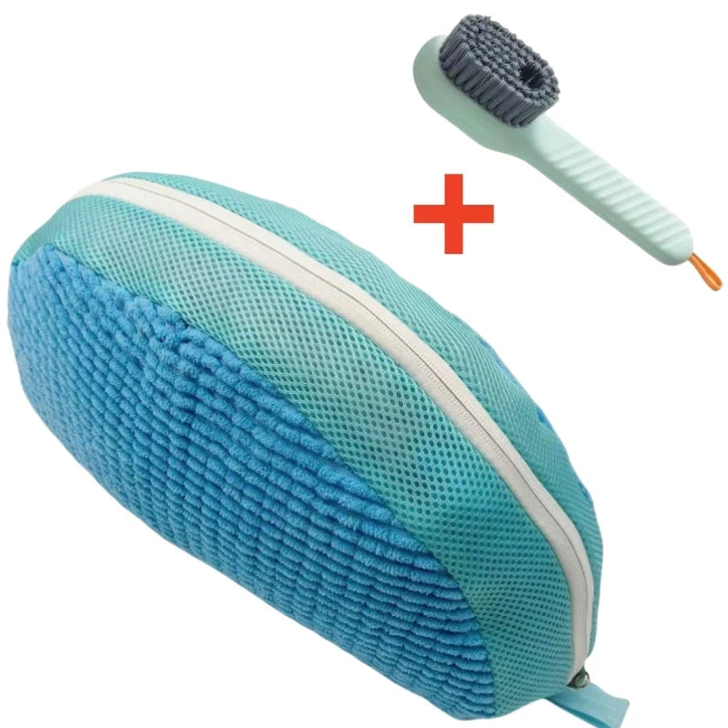 Shoe Washing Bag and Brush Set