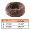 Plush Faux Fur Round Pet Bed