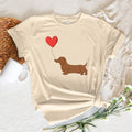 Dachshund Print Casual Tee