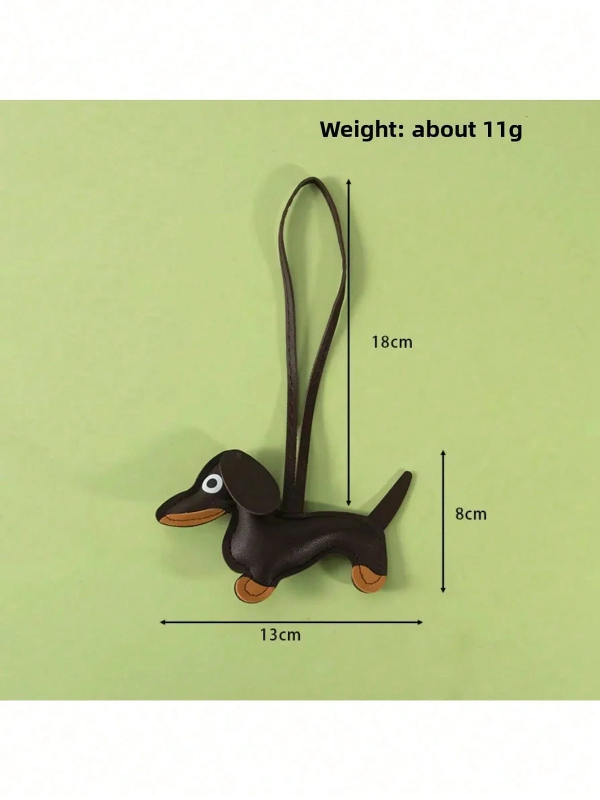 Dachshund Leather Key Hanger