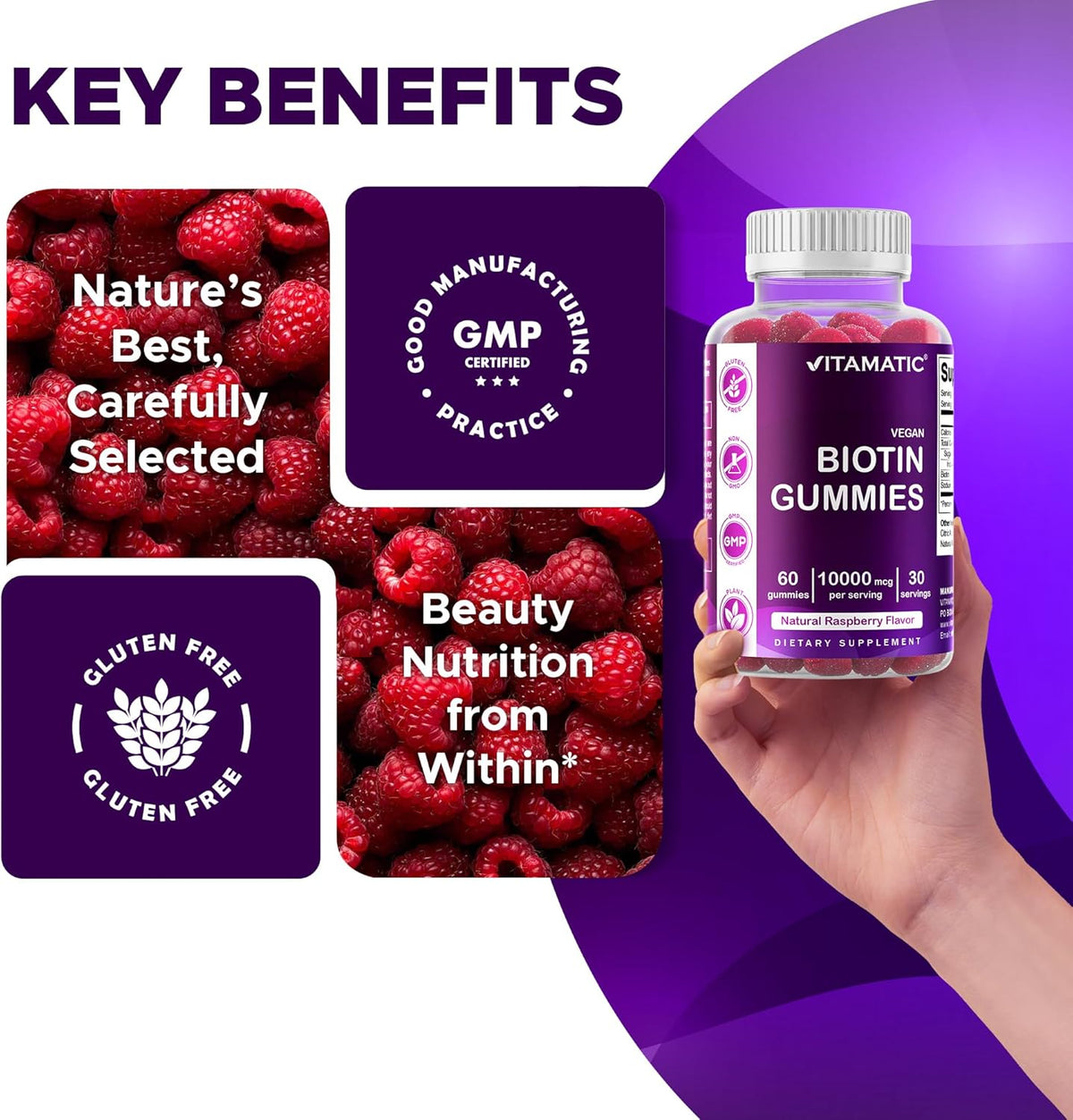 Vitamatic Biotin Boost Gummies