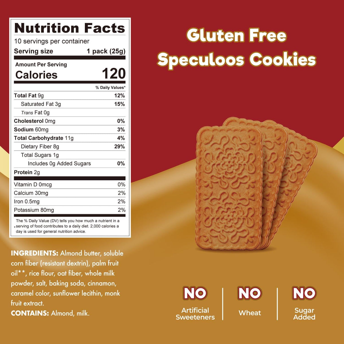 Speculoos Keto Fiber Windmill Cookies