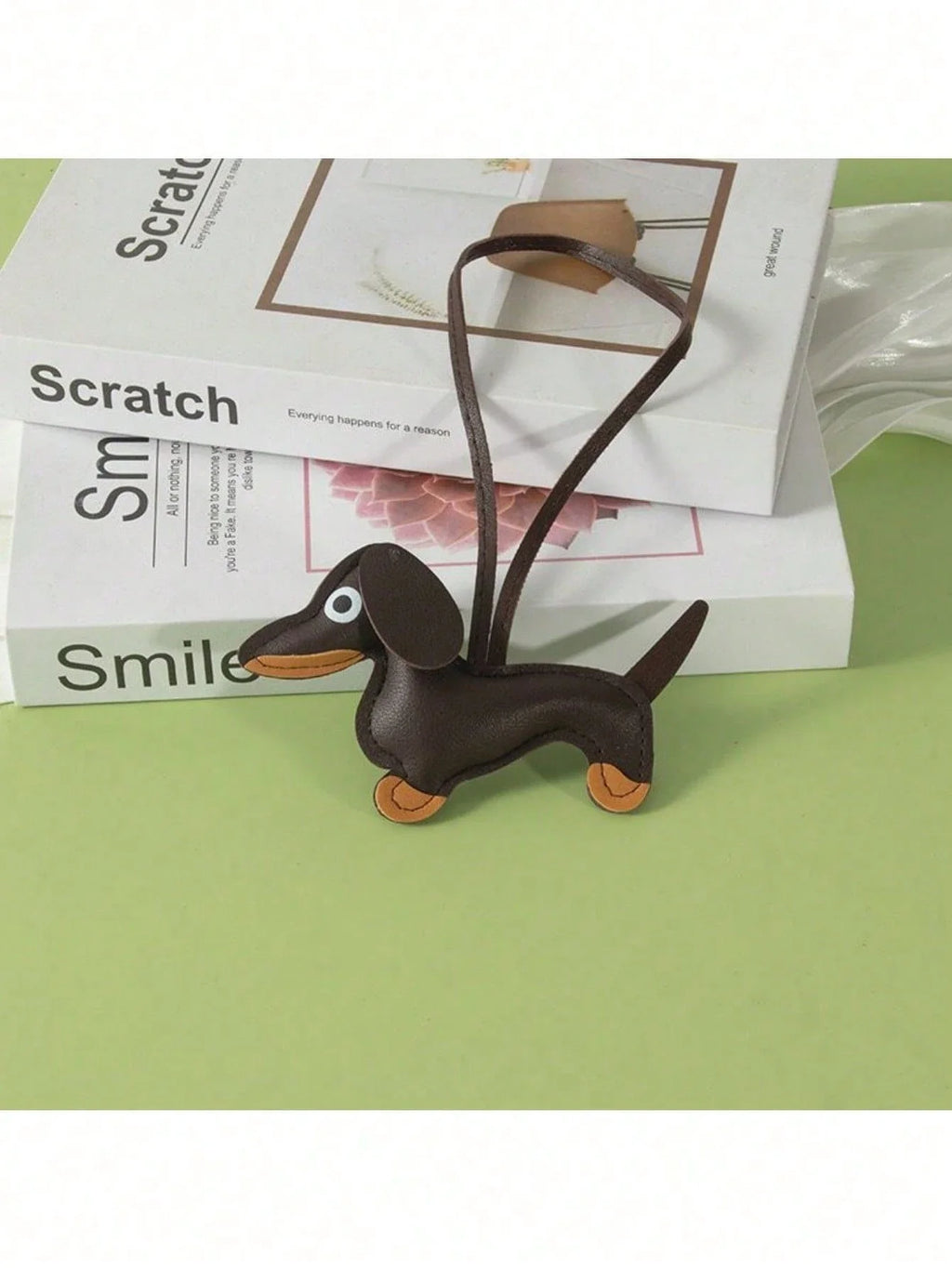 Dachshund Leather Key Hanger