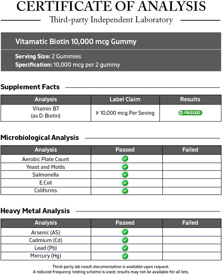 Vitamatic Biotin Boost Gummies