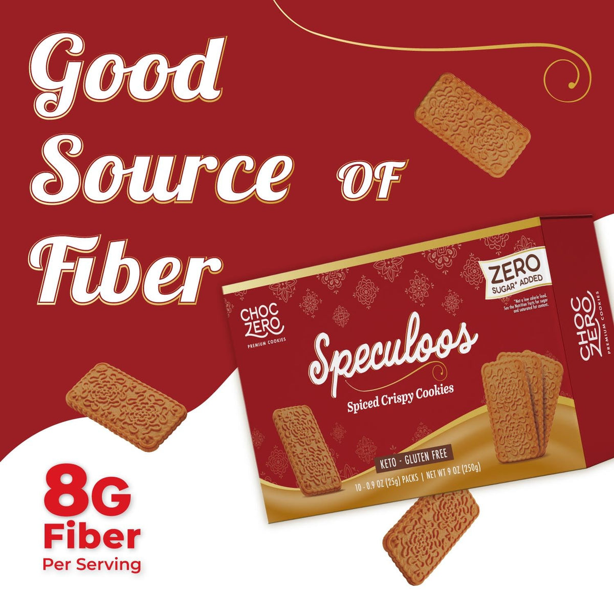 Speculoos Keto Fiber Windmill Cookies