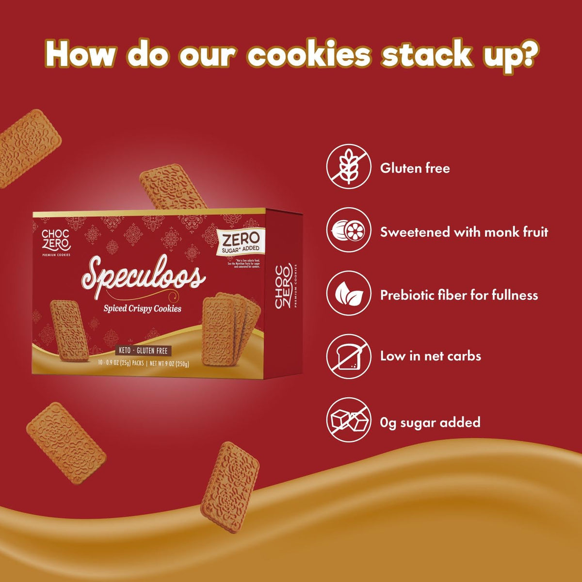 Speculoos Keto Fiber Windmill Cookies