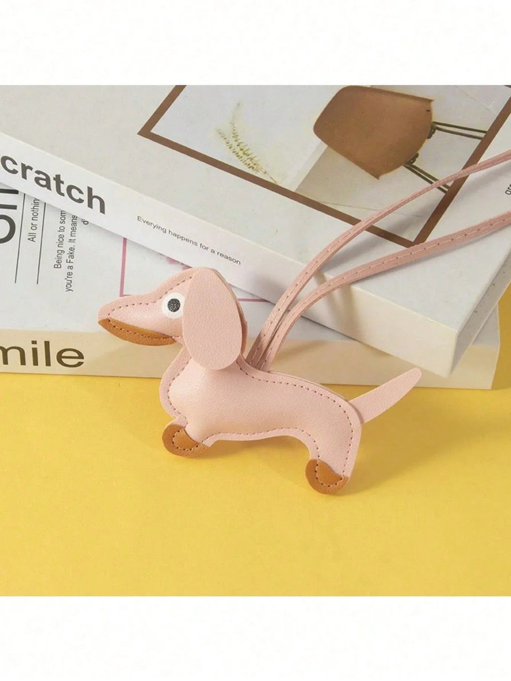 Dachshund Leather Key Hanger